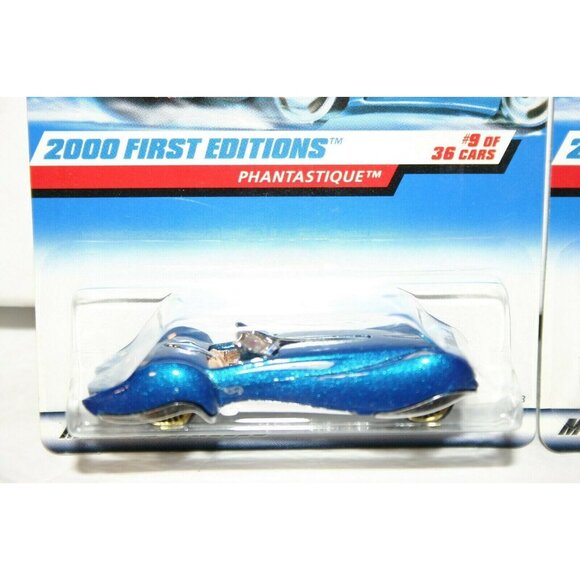 Hot Wheels 2000 First Editions Phantastique # 069 blue LOT (2) - Picture 2 of 6